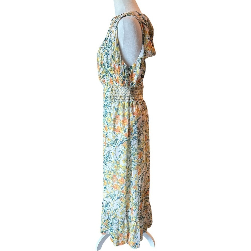 Sachin + Babi NWT Anastasia MIDI Dress in Sunshine/Teal Bouquet Q1187 - Picture 4 of 7